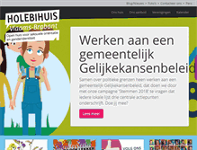 Tablet Screenshot of holebihuis.be